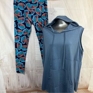 LuLaRoe 2XL Brittany with TC leggings
